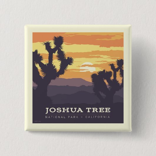 Joshua Tree Nationalpark | Kalifornien Button (Vorderseite)