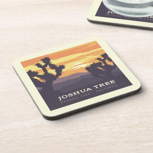 Joshua Tree Nationalpark | Kalifornien Getränkeuntersetzer (Linke Seite)