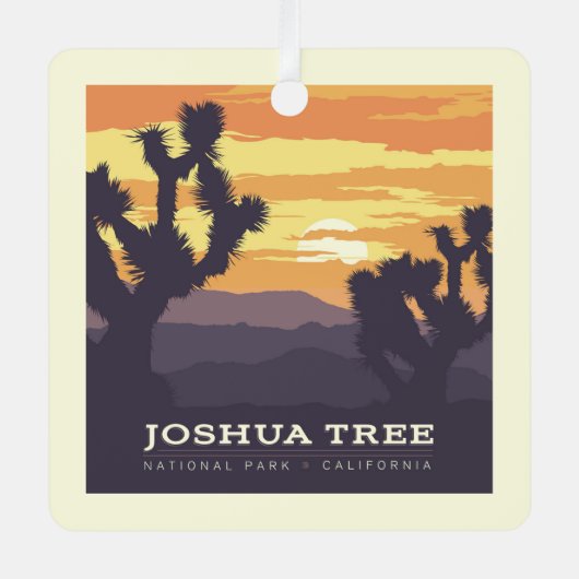 Joshua Tree Nationalpark | Kalifornien Ornament Aus Metall (Vorderseite)