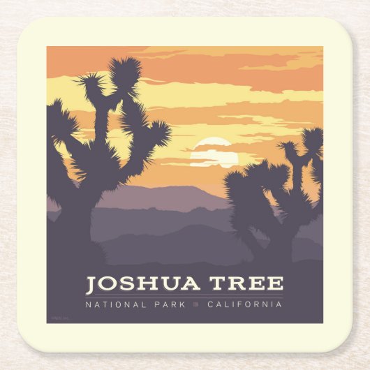 Joshua Tree Nationalpark | Kalifornien Rechteckiger Pappuntersetzer (Vorderseite)