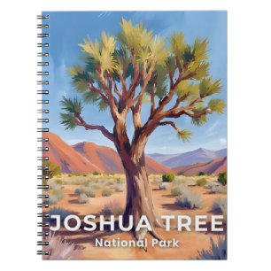 Joshua Tree Nationalpark Kalifornien Reise Kunst Notizblock