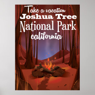 Joshua Tree Nationalpark, Kalifornien Reise Poster