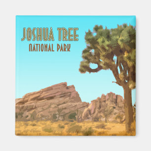 Joshua Tree Nationalpark Kalifornien Vintage Magnet
