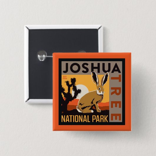Joshua Tree Nationalpark | Kaninchen Button (Vorne & Hinten)