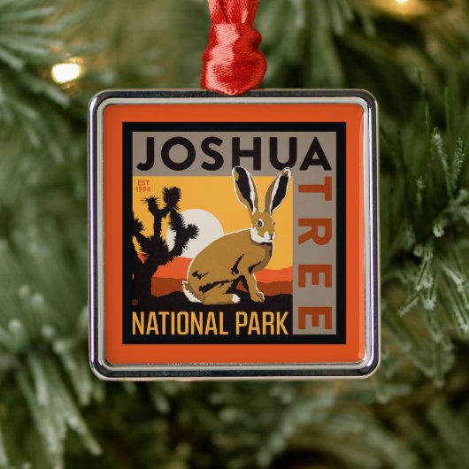 Joshua Tree Nationalpark | Kaninchen Ornament Aus Metall (Baum)