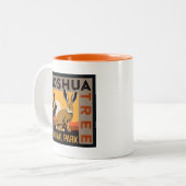 Joshua Tree Nationalpark | Kaninchen Zweifarbige Tasse (Vorderseite Links)