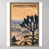 Joshua Tree Nationalpark Litho Artwork Poster (Vorne)