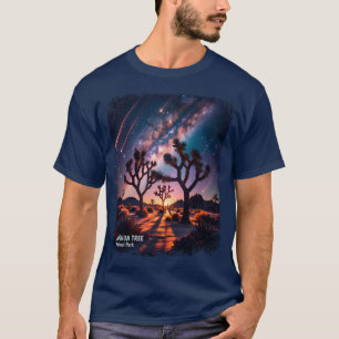 Joshua Tree Nationalpark Meteor-Schauer Milchstraß T-Shirt