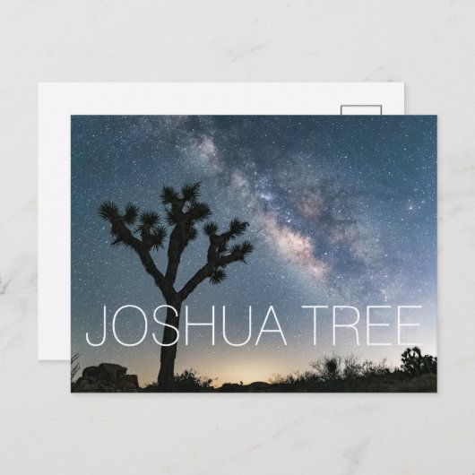 Joshua Tree Nationalpark Milyway Postkarte (Vorne/Hinten)