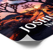 Joshua Tree Nationalpark Nachthimmel Milchstraße Poster (Ecke)