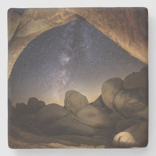 Joshua Tree Nationalpark Night Sky Steinuntersetzer (Vorderseite)