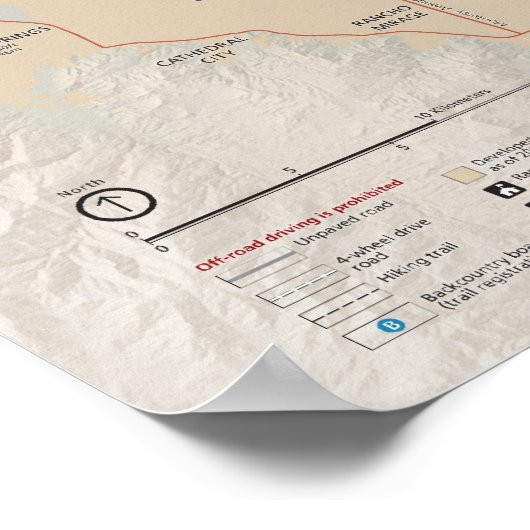 Joshua Tree Nationalpark Poster (Ecke)