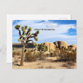 Joshua Tree Nationalpark Postkarte (Vorne/Hinten)