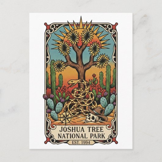 Joshua-Tree-Nationalpark Postkarte (Vorderseite)