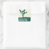Joshua Tree Nationalpark Quadratischer Aufkleber (Tasche)