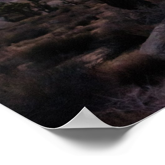 Joshua Tree Nationalpark Red Sunset Poster (Ecke)