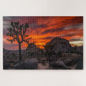 Joshua Tree Nationalpark Red Sunset Puzzle (Horizontal)