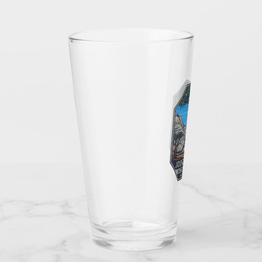 Joshua Tree Nationalpark Retro Emblem Glas (Rechts)