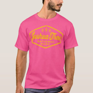 Joshua Tree Nationalpark Retro Hexagon Abzeichen C T-Shirt