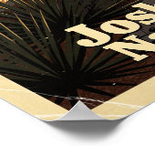 Joshua Tree Nationalpark Retro Poster (Ecke)