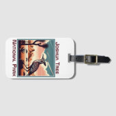 Joshua Tree Nationalpark Retro Souvenir Geschenk Gepäckanhänger (Vorderseite (Horizontal))