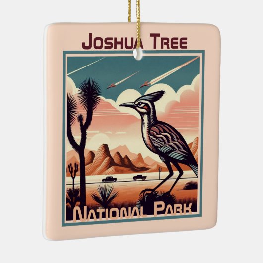 Joshua Tree Nationalpark Retro Souvenir Geschenk Keramikornament (Rechts)
