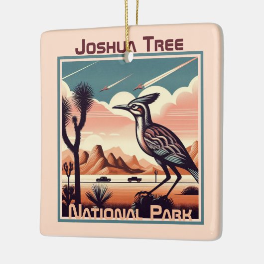 Joshua Tree Nationalpark Retro Souvenir Geschenk Keramikornament (Links)