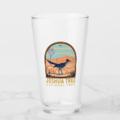 Joshua Tree Nationalpark Roadrunner Vintag Glas (Vorderseite)