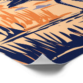 Joshua Tree Nationalpark Roadrunner Vintag Poster (Ecke)