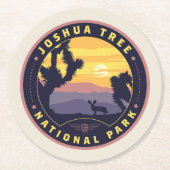 Joshua Tree Nationalpark Runder Pappuntersetzer (Vorderseite)