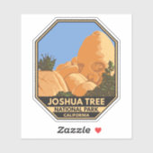 Joshua Tree Nationalpark Skull Rock Aufkleber (Blatt)