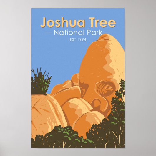 Joshua Tree Nationalpark Skull Rock Poster (Vorne)