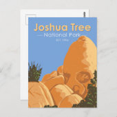 Joshua Tree Nationalpark Skull Rock Postkarte (Vorne/Hinten)
