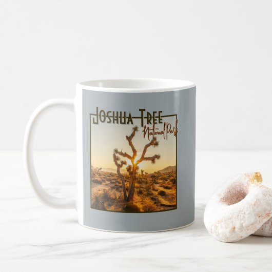 Joshua Tree Nationalpark Souvenir Geschenk Kaffeetasse (Mit Donut)