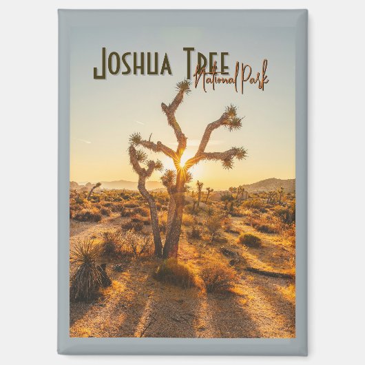 Joshua Tree Nationalpark Souvenir Geschenk Magnet (Vorderseite)