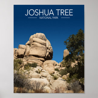 Joshua Tree Nationalpark Stilisierte Reise Poster