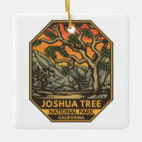 Joshua Tree Nationalpark Sunset Retro Emblem