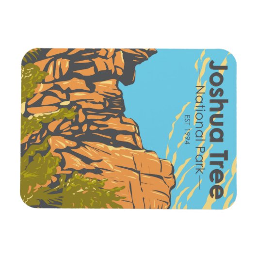 Joshua Tree Nationalpark The Great Burrito Magnet (Horizontal)