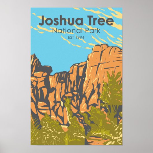 Joshua Tree Nationalpark The Great Burrito Poster (Vorne)