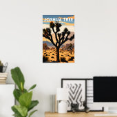 Joshua Tree Nationalpark Traditionelle Reise Poster (Heimbüro)