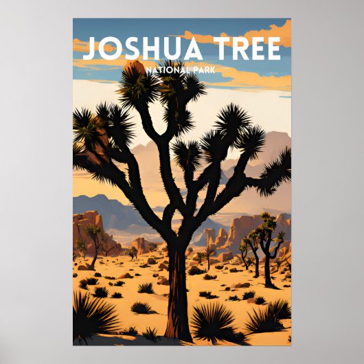 Joshua Tree Nationalpark Traditionelle Reise Poster (Vorne)