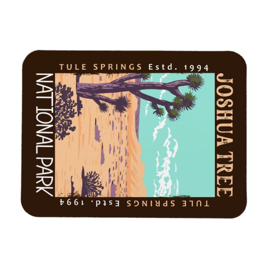 Joshua Tree Nationalpark Tule Springs erschüttert Magnet (Horizontal)