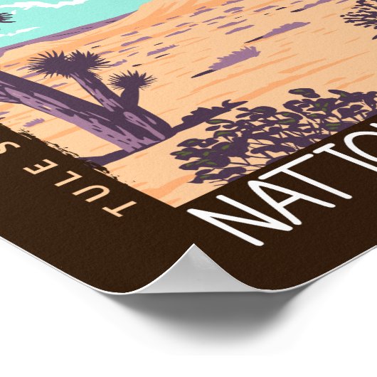 Joshua Tree Nationalpark Tule Springs erschüttert Poster (Ecke)