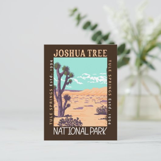 Joshua Tree Nationalpark Tule Springs erschüttert Postkarte (Stehend Vorderseite)