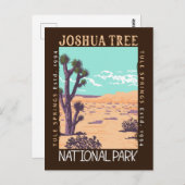 Joshua Tree Nationalpark Tule Springs erschüttert Postkarte (Vorne/Hinten)