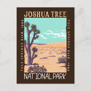 Joshua Tree Nationalpark Tule Springs erschüttert Postkarte