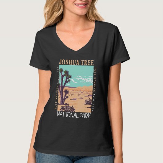 Joshua Tree Nationalpark Tule Springs erschüttert T-Shirt (Vorderseite)