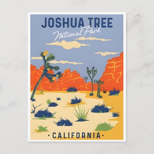 Joshua Tree Nationalpark Tule Springs Vintag Postkarte (Vorderseite)