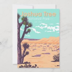 Joshua Tree Nationalpark Tule Springs Vintage Feiertagskarte
