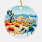 Joshua Tree Nationalpark Türkei Flats Sand Dunes Keramik Ornament (Vorne)